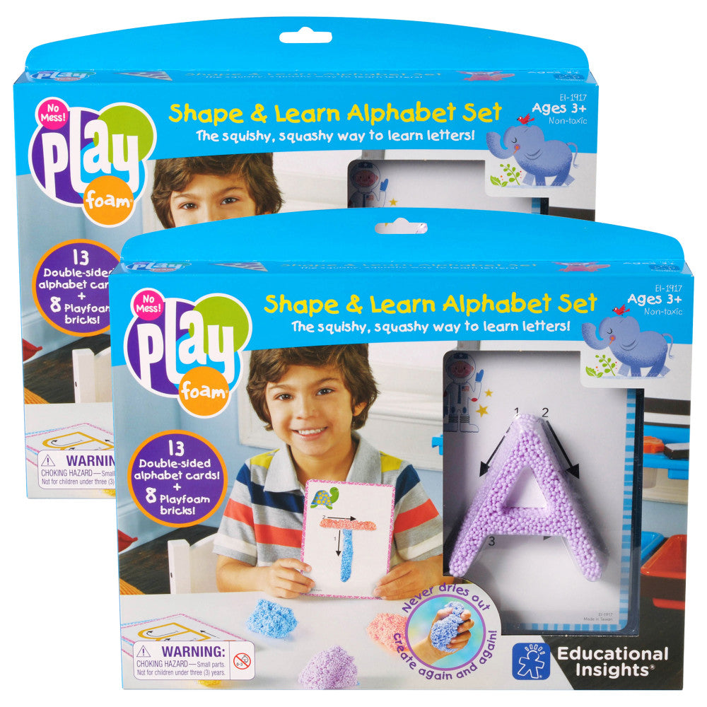Educational Insights Playfoam Shape & Learn Alphabet Set - Multicolor - 2 Sets