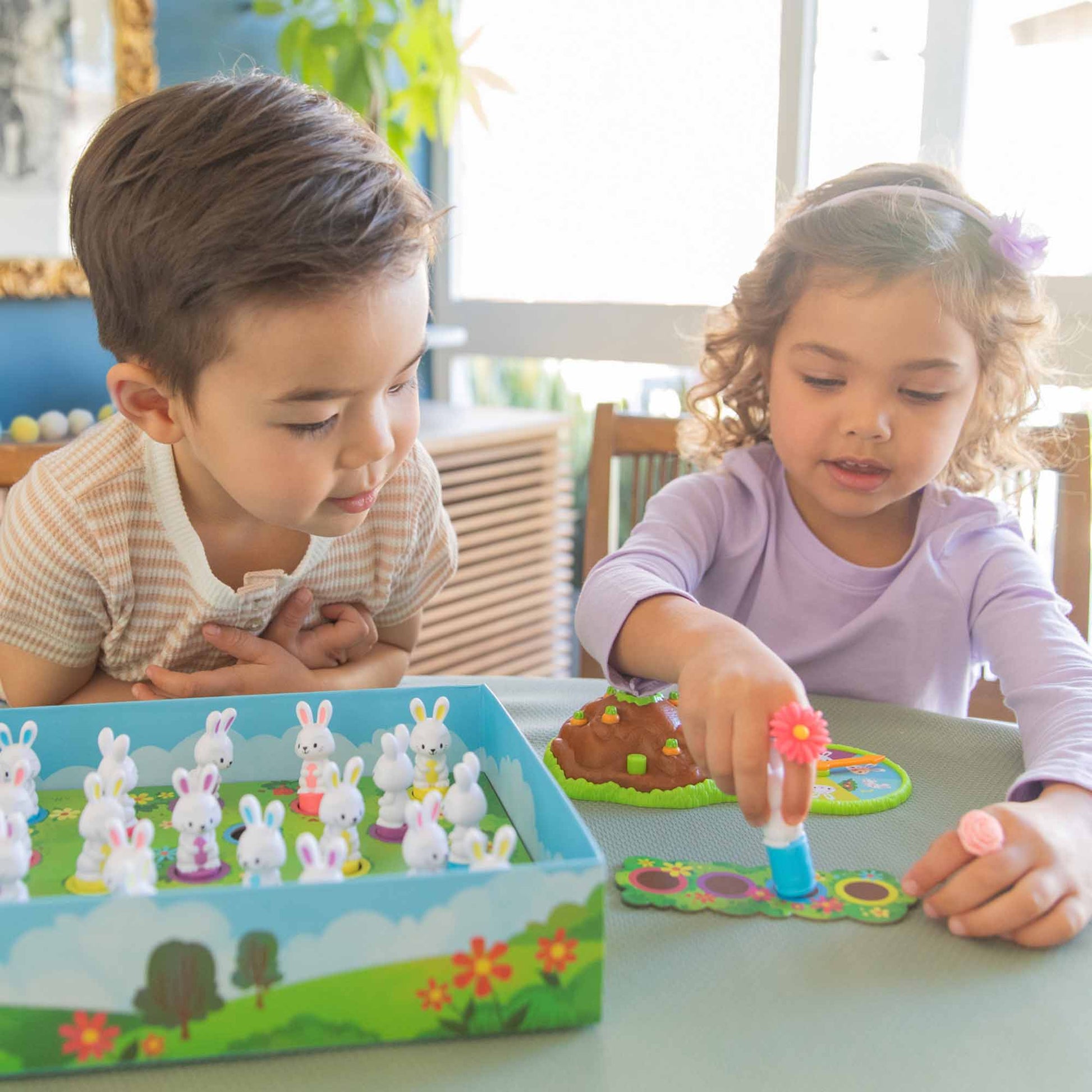 Educational Insights Pop Pop Bunny Hop Interactive Board Game – Toys