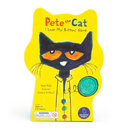 Educational Insights Pete the Cat I Love My Buttons Game - Interactive Matching Board