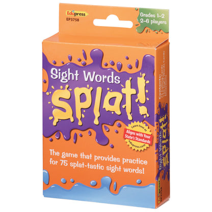 Edupress Sight Words Splat Game - Color-Coded Decks - Grades 1-2