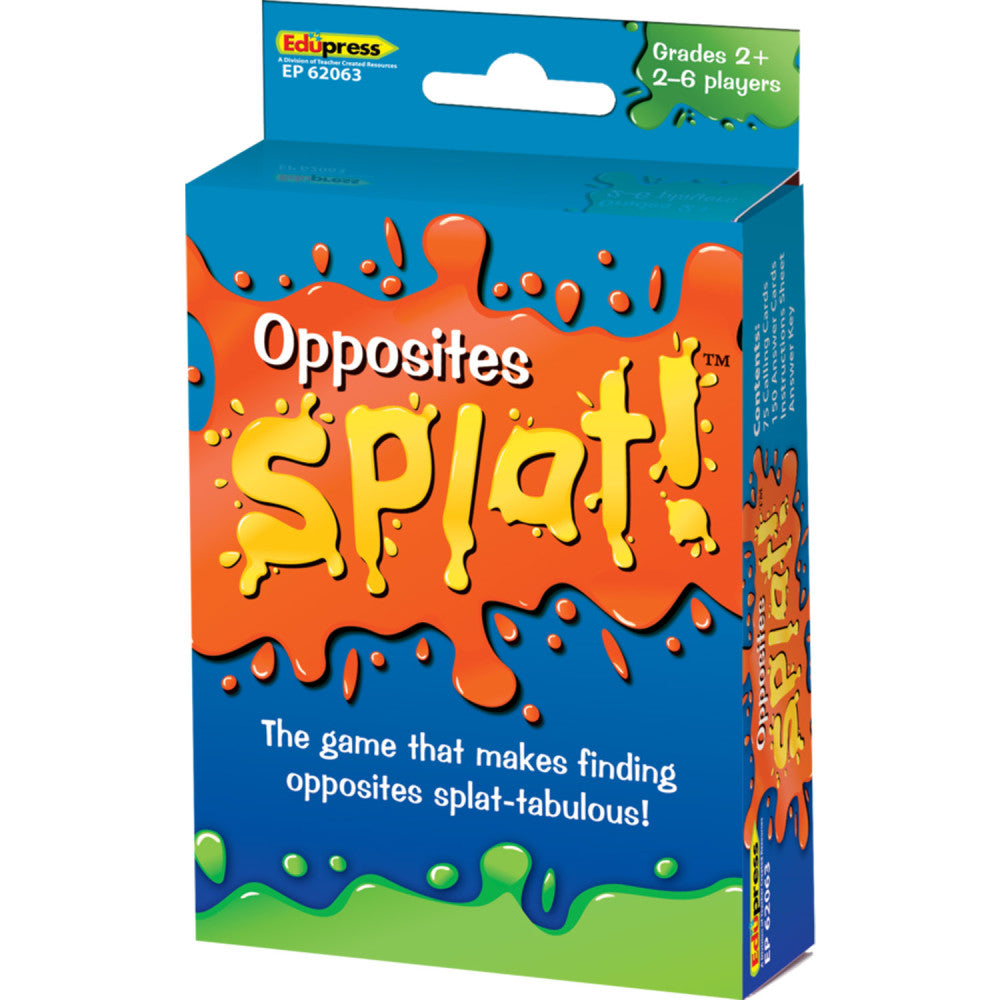 Teacher Created Resources Opposites Splat Game - Fast-Paced Reading Card Game