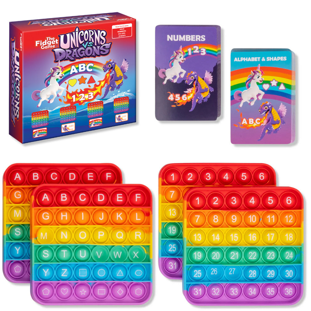 Unicorns vs Dragons: The Fidget Game Alphabet Mastery Educational Game