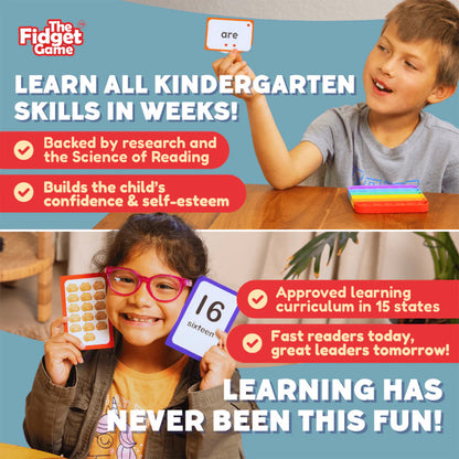 Fidget Game Kindergarten Mastery Learning Bundle - Educational Games