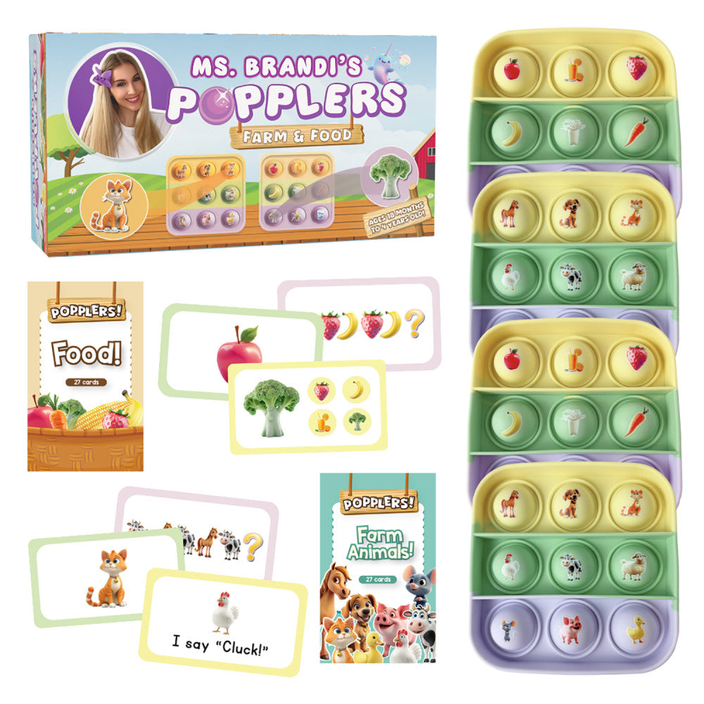 Ms. Brandi's Popplers - Fidget Game - Educational Farm & Food Game