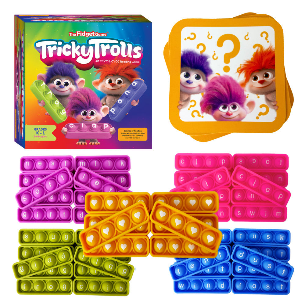 Tricky Trolls Fidget Game Blending Bingo Educational Game
