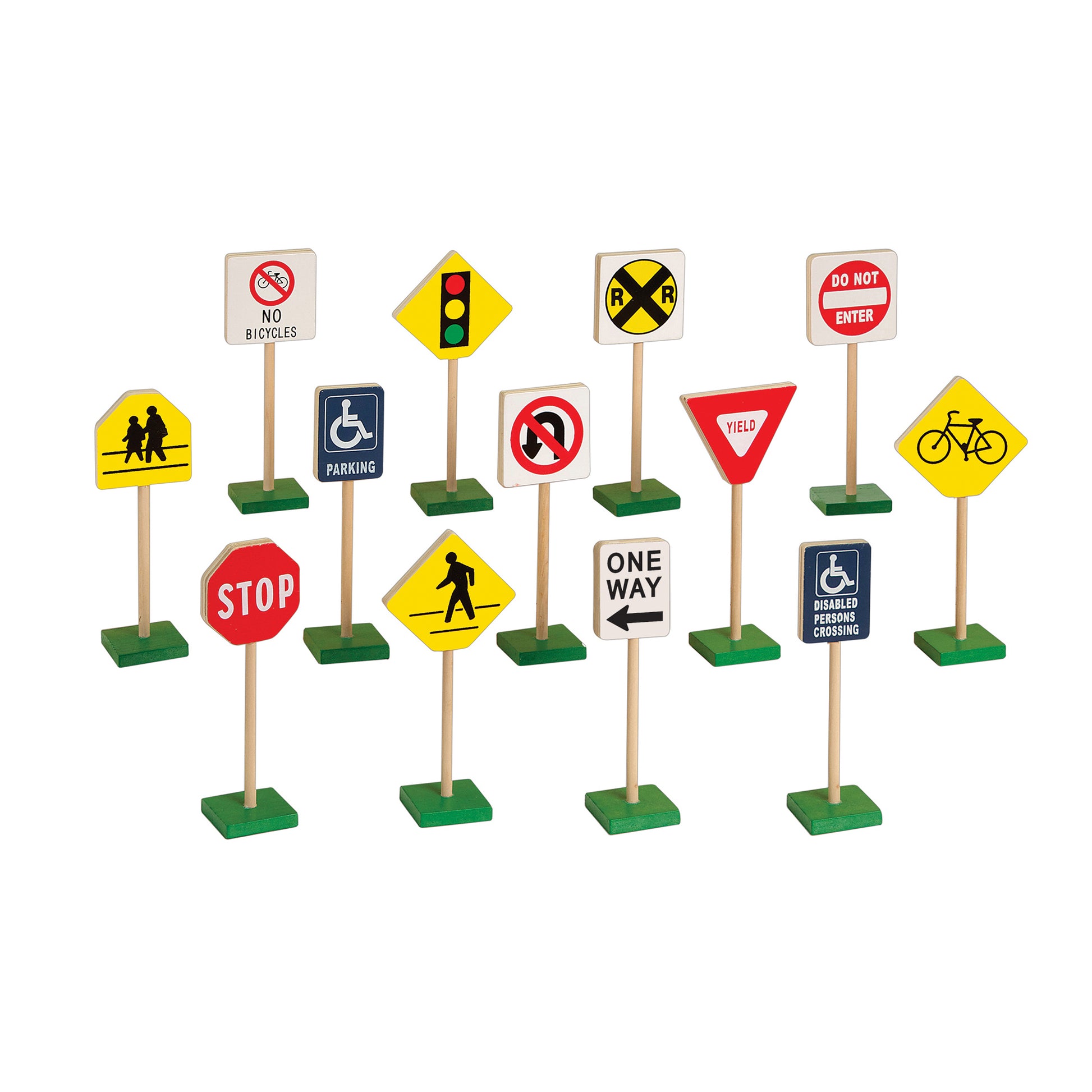 kinderfahrrad toys r us Guidecraft 7" Block Play Traffic Signs