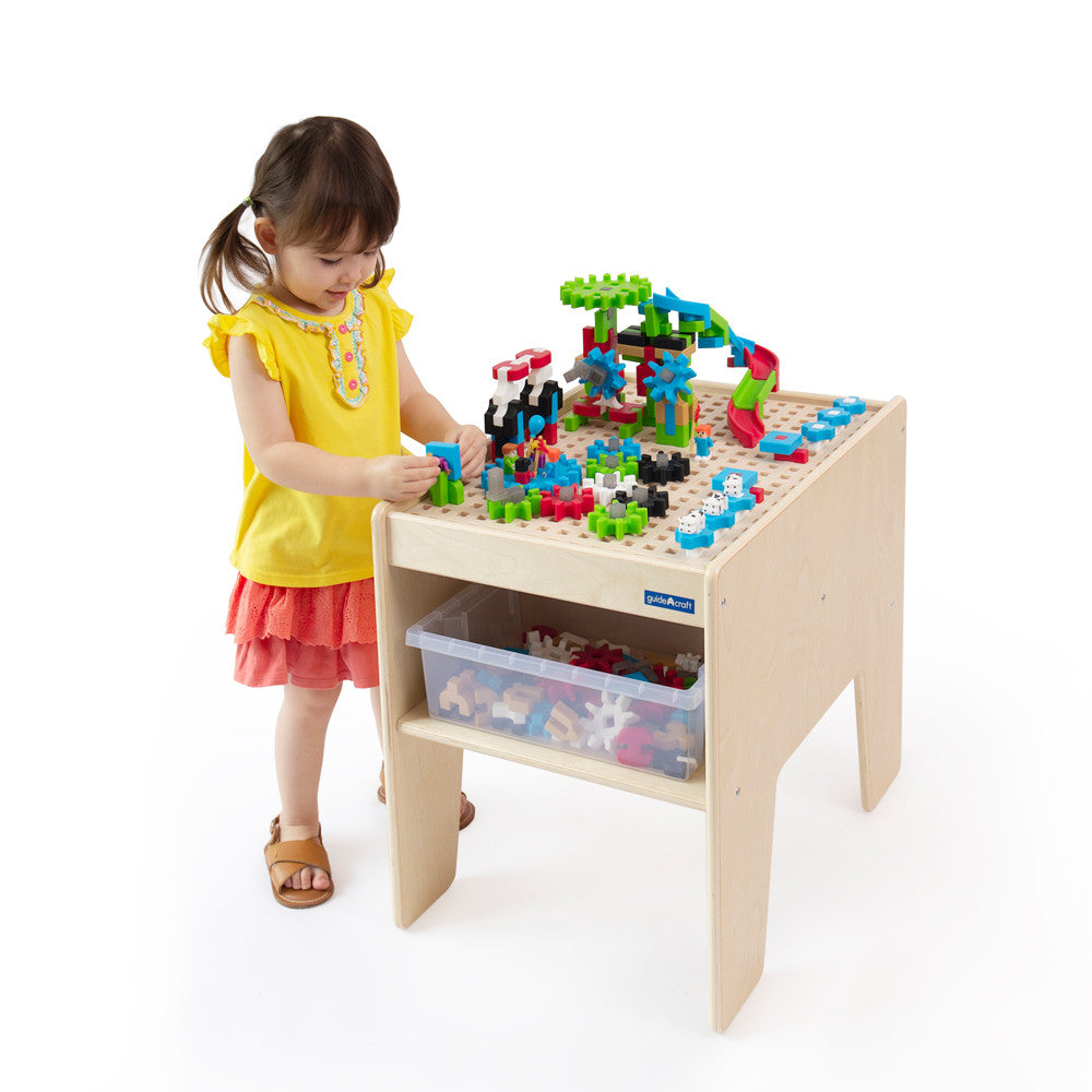 Guidecraft IO Blocks STEM Play Table - Colorful Engineering Fun