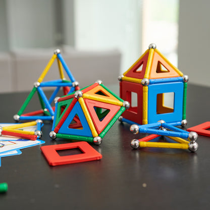 Geomag Geometry Lab Recycled Set - 737 Pieces - Vibrant STEM Learning