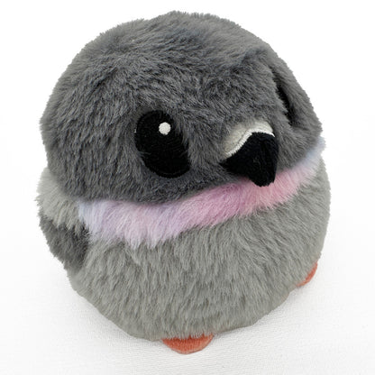 Borbs Whimsical Pigeon Plush with Rainbow Neck - Medium Size