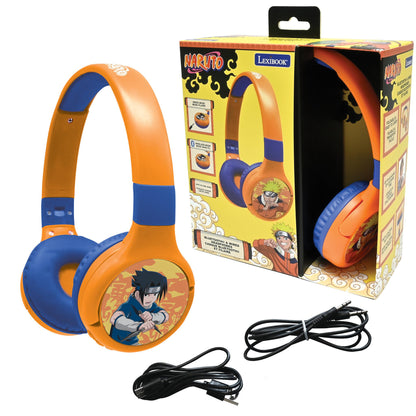 Naruto 2-in-1 Bluetooth & Wired Foldable Headphones - Sasuke & Naruto Design