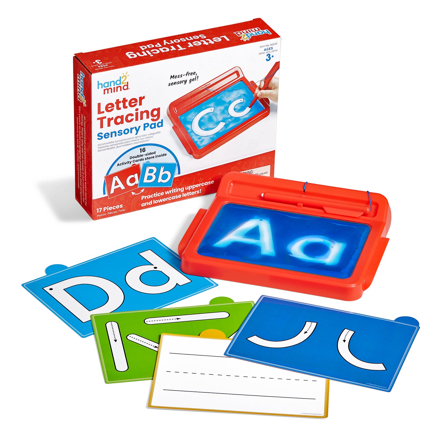 Hand2Mind Sensory Letter Tracing Pad - Gel Filled Learning Tool
