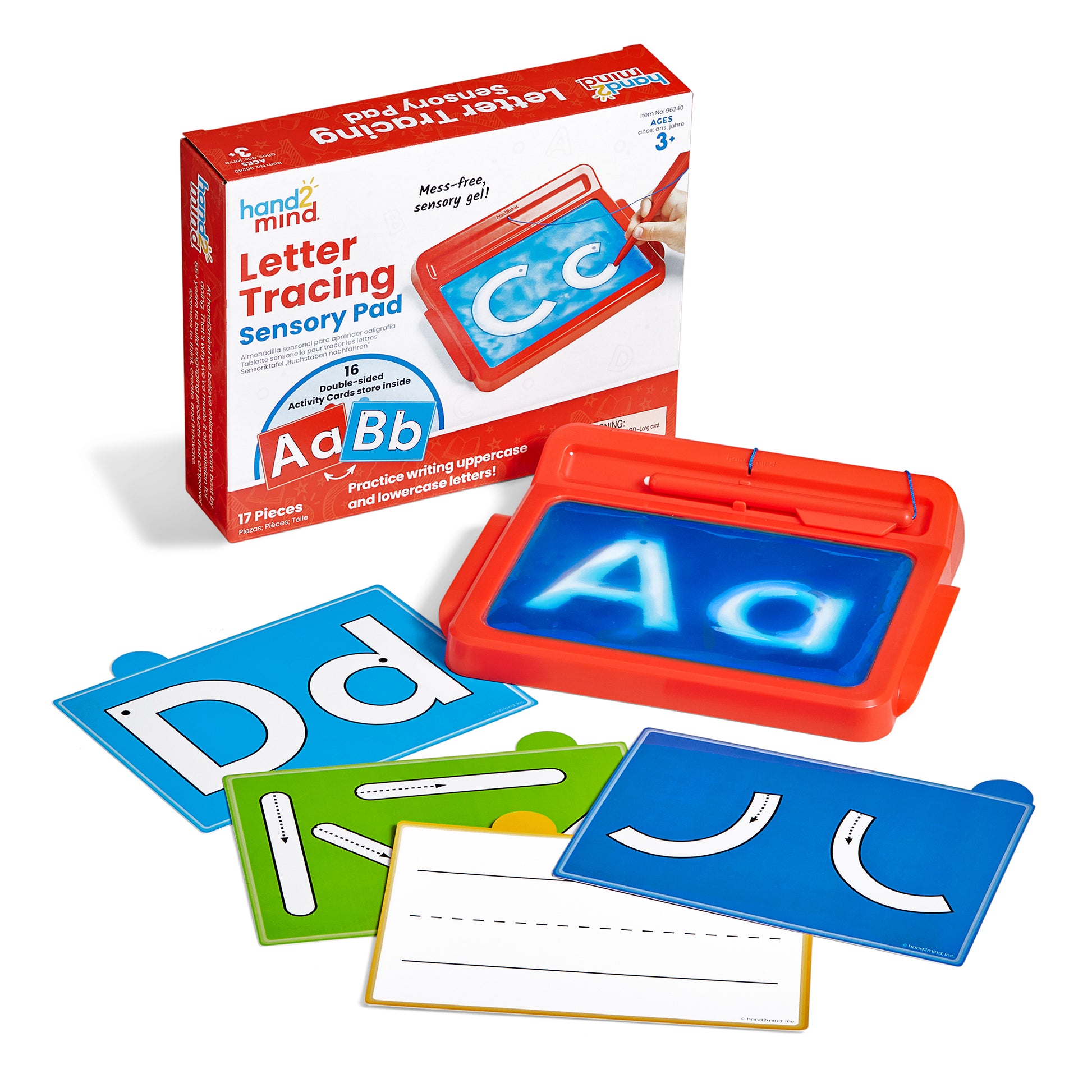 Hand2Mind Sensory Letter Tracing Pad - Gel Filled Learning Tool