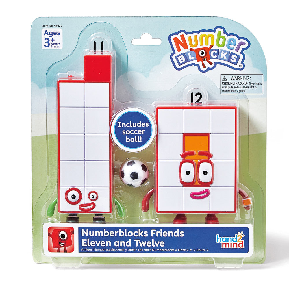 Hand2Mind Numberblocks Friends Eleven and Twelve - Math Learning Figures