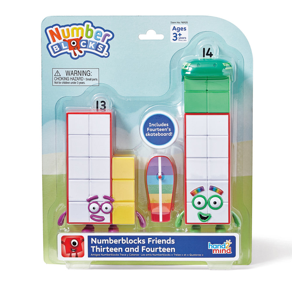 Hand2Mind Numberblocks Friends Thirteen and Fourteen - Math Adventure Pack