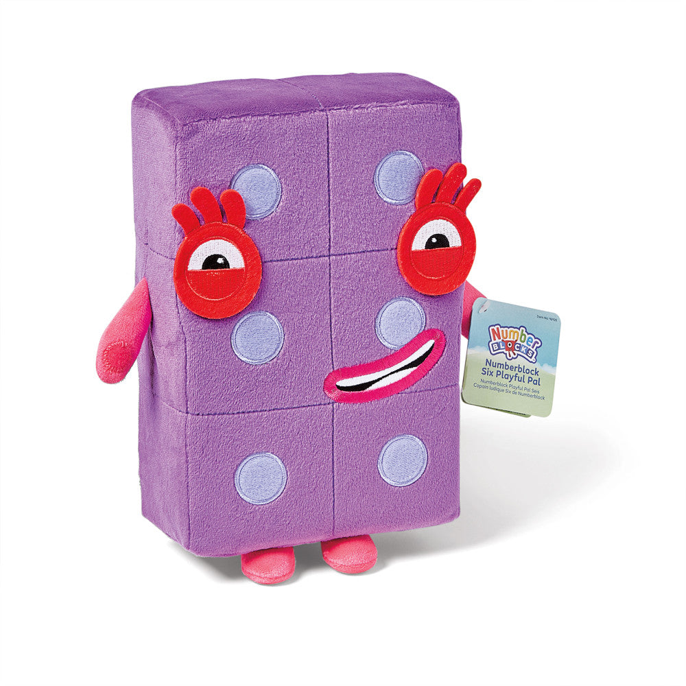 Hand2Mind Numberblocks Six Playful Pal Plush - Interactive Math Buddy