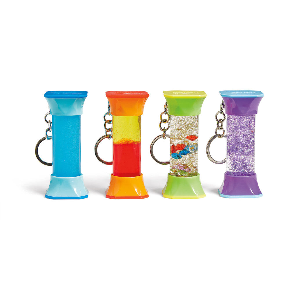 Hand2Mind Soothing Swirlers - Sensory Tube Keychain Set - Multi