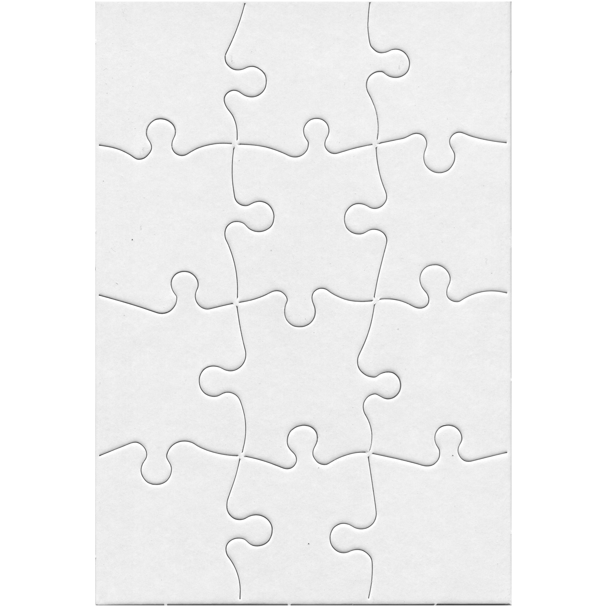 Hygloss Compoz-A-Puzzle Rectangular DIY Puzzle Kit - 24 Pack, 12 pcs ...
