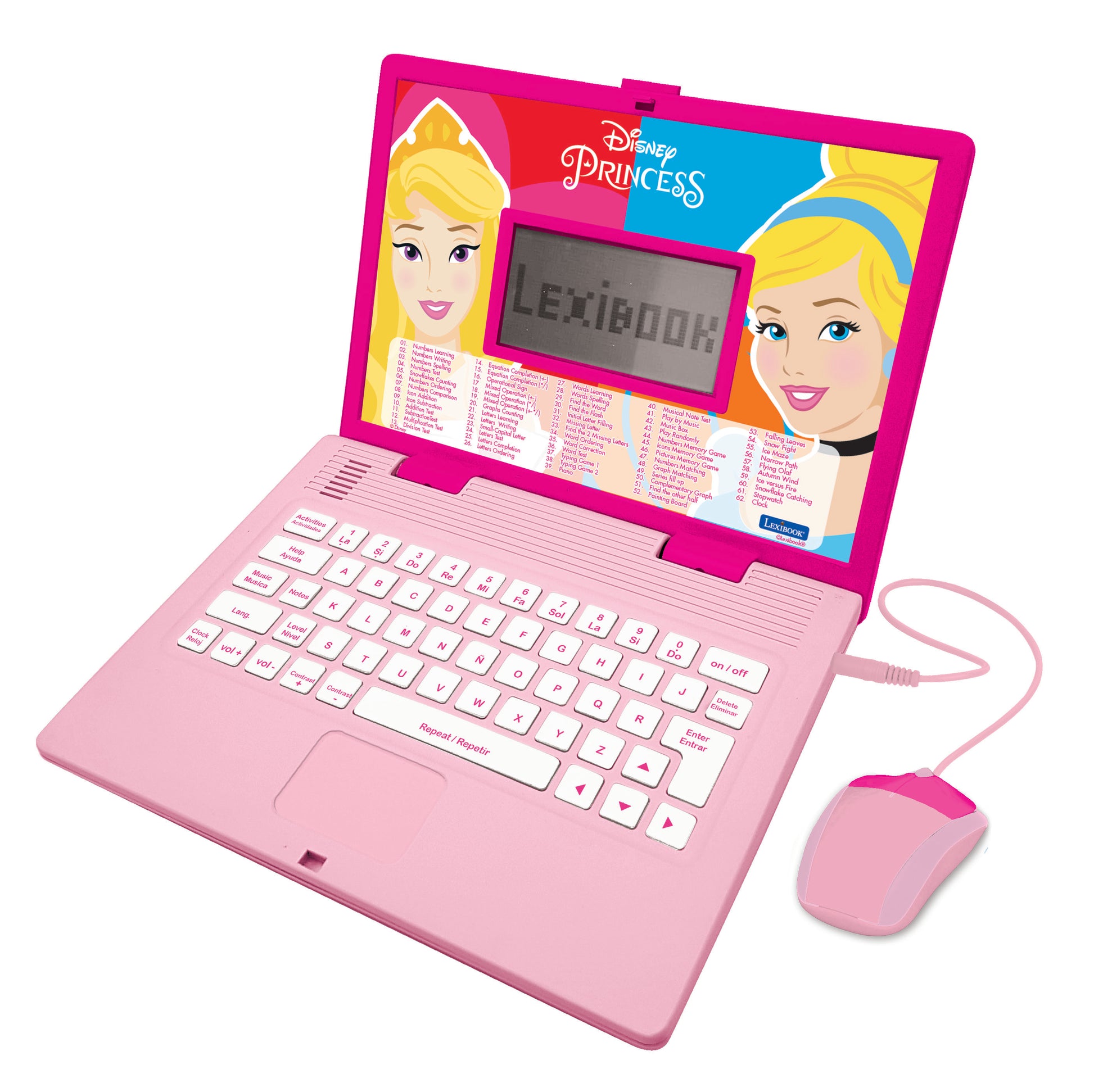 Disney Princess Bilingual Educational Laptop with Interactive