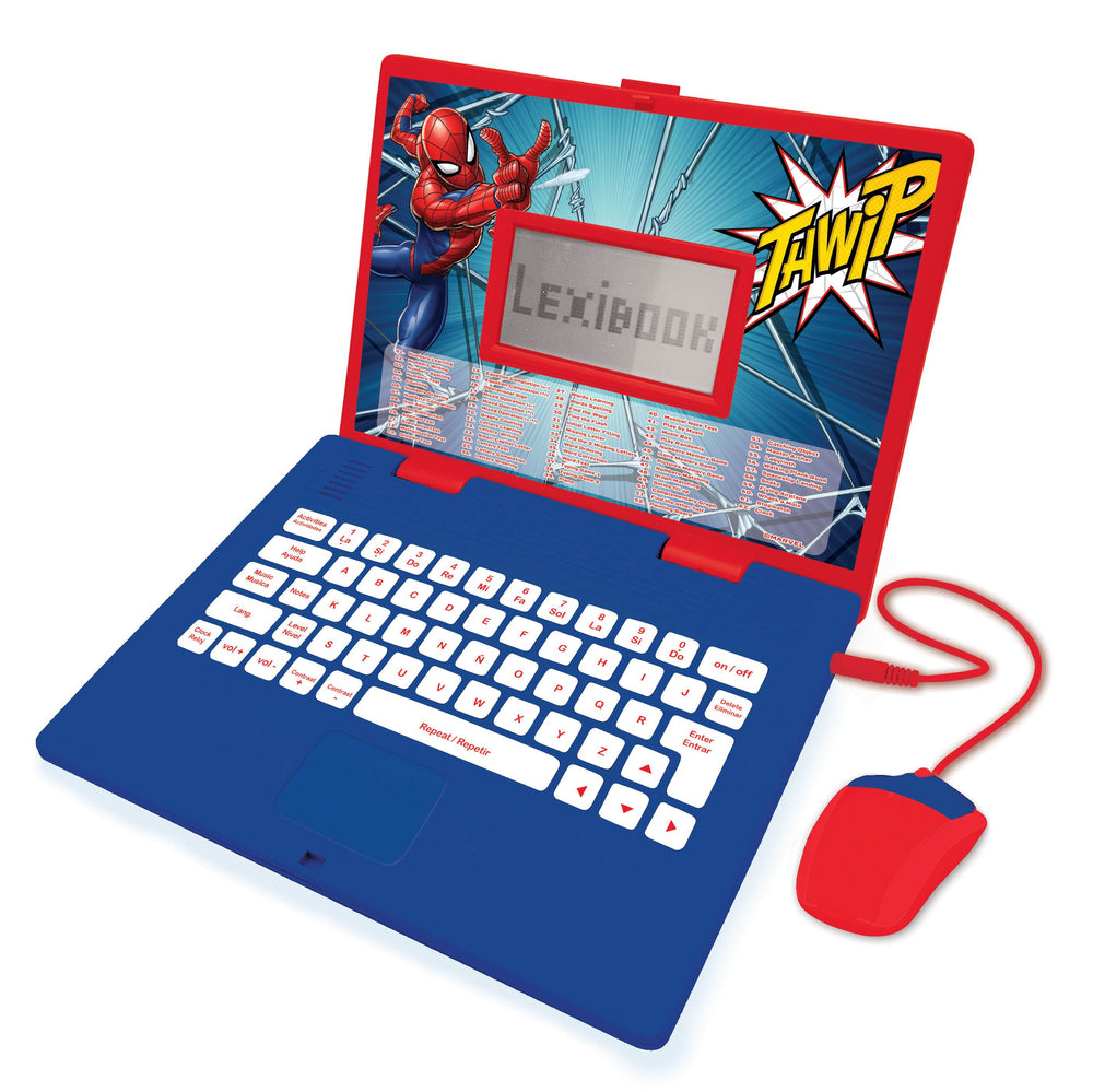 Spider-Man Bilingual Educational Laptop - Dual-Language Learning Activities