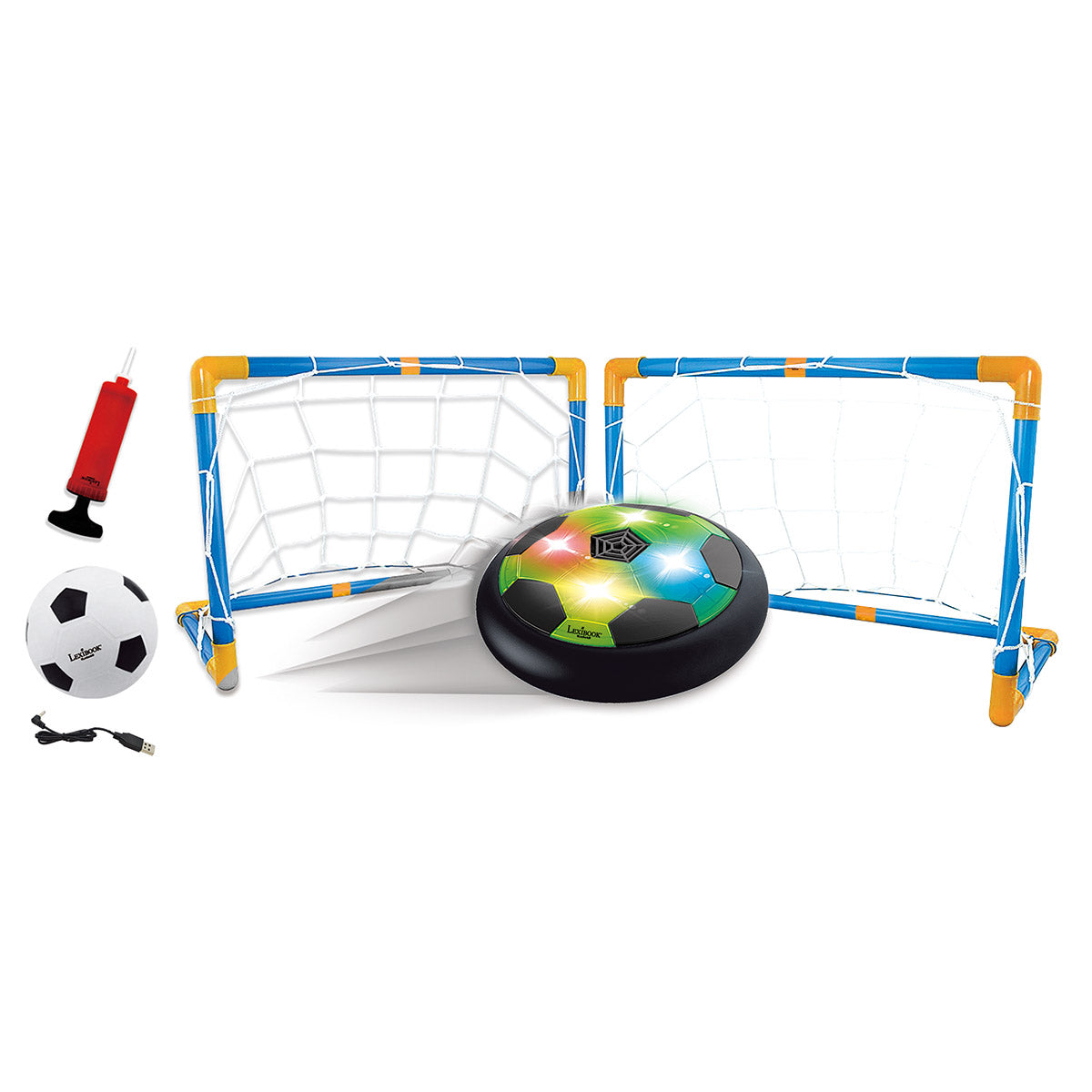 Lexibook AeroFoot Rechargeable Hover Soccer Game with LED Lights