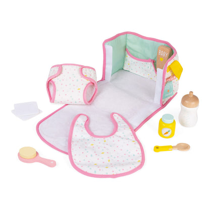 Janod Wooden Doll Nursery & Changing Playset