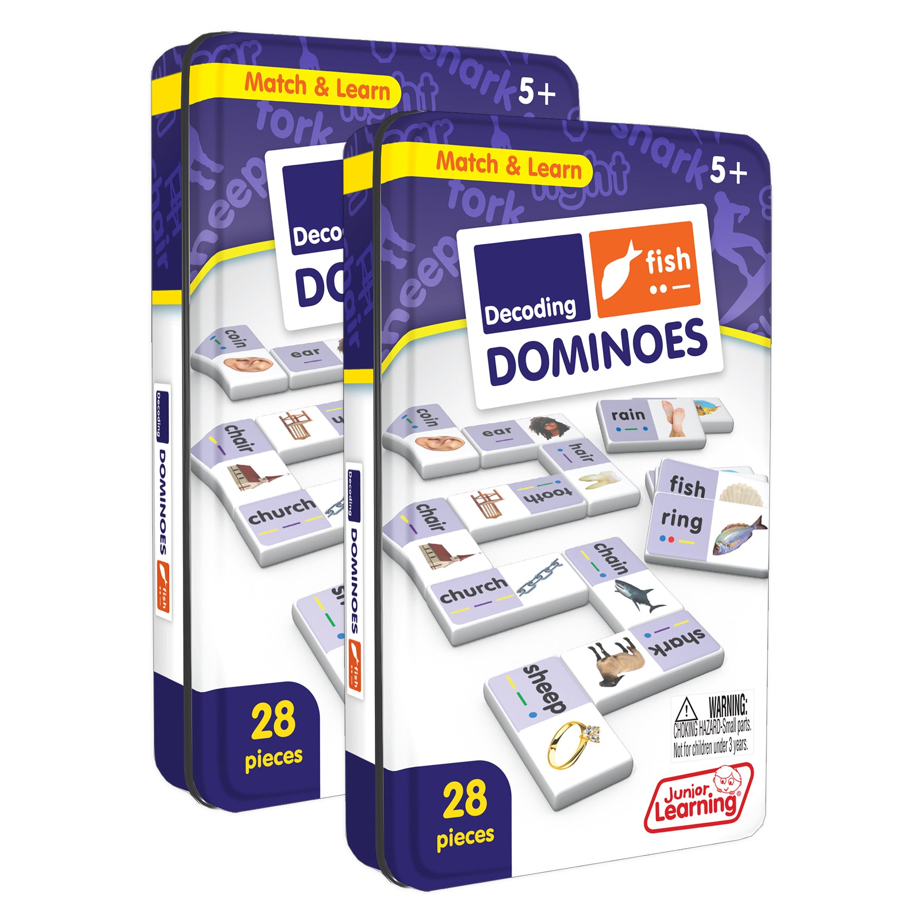 Junior Learning Decoding Match & Learn Dominoes - Double Pack – Toys