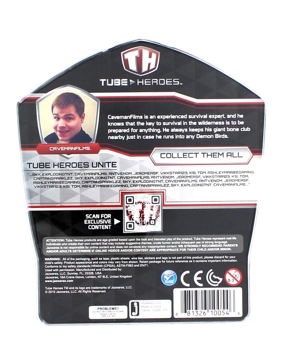 Tube Heroes Caveman Films Action Figure with Accessories