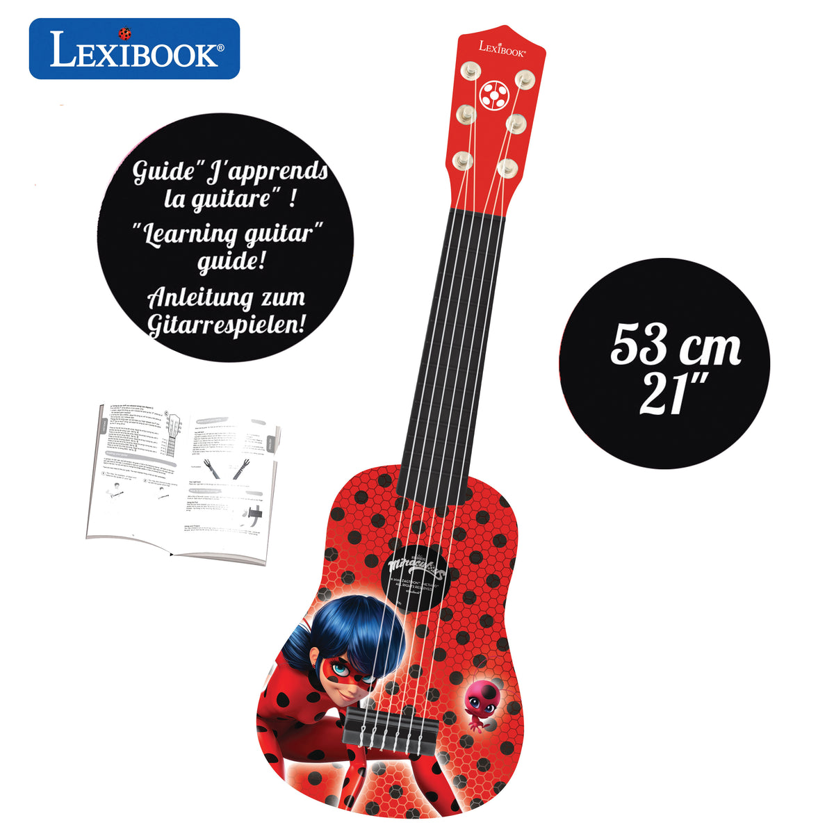 Miraculous Ladybug My First Guitar - 21'' Toy Instrument – Toys