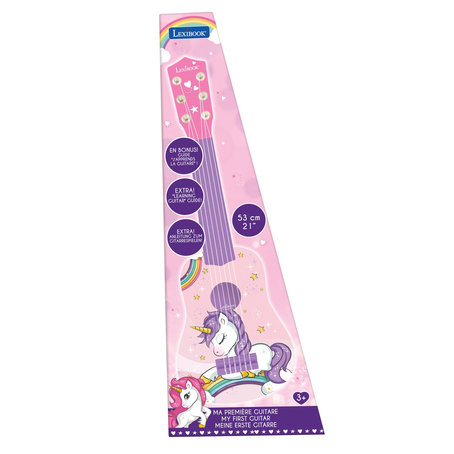 LEXIBOOK My First Guitar Unicorn 21"/53 cm