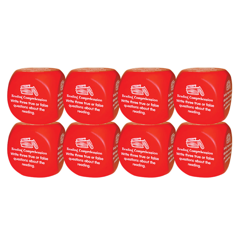 Kagan Publishing Reading Comprehension Cube - Super-Fun Learning - Set of 8
