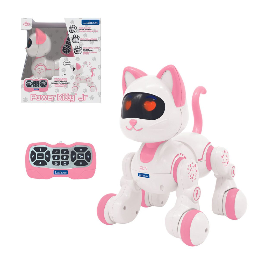 LEXIBOOK Power Kitty®  Junior – My robotic cat with programming functions, dances, walk, plays music incl. remote control.