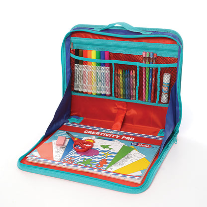 Promarx® EzDesk Travel Activity Kit, Portable Art Station for Kids