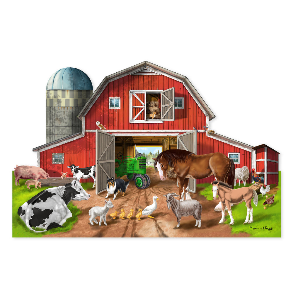 Melissa & Doug Busy Barn Yard Floor Puzzle - 32 pc