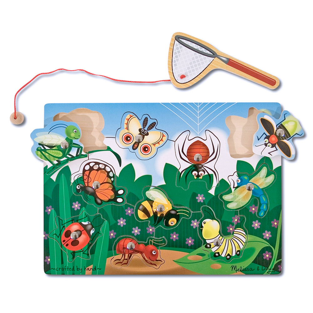 Melissa & Doug Garden Bug Magnetic Wooden Puzzle - 10 pc