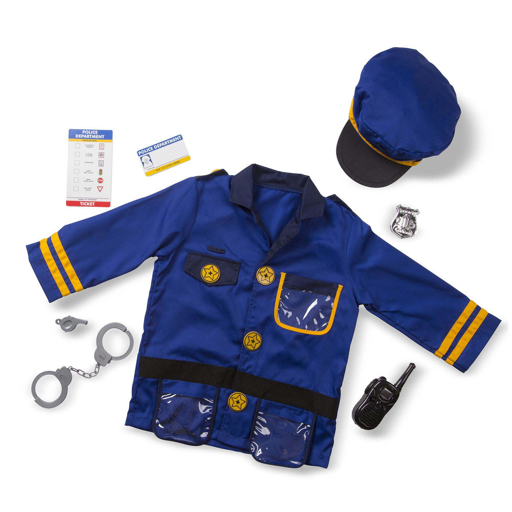 Melissa & Doug Police Officer Role Play Costume Set - Ages 3-6