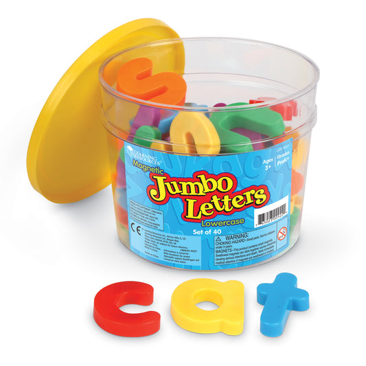 Learning Resources Jumbo Magnetic Lowercase Letters - Colorful, Oversized