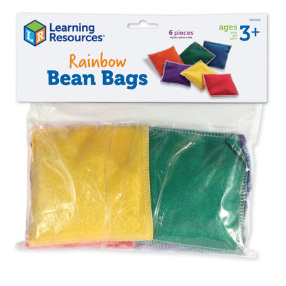Learning Resources Rainbow Bean Bags - Color and Coordination Game - Set of 12