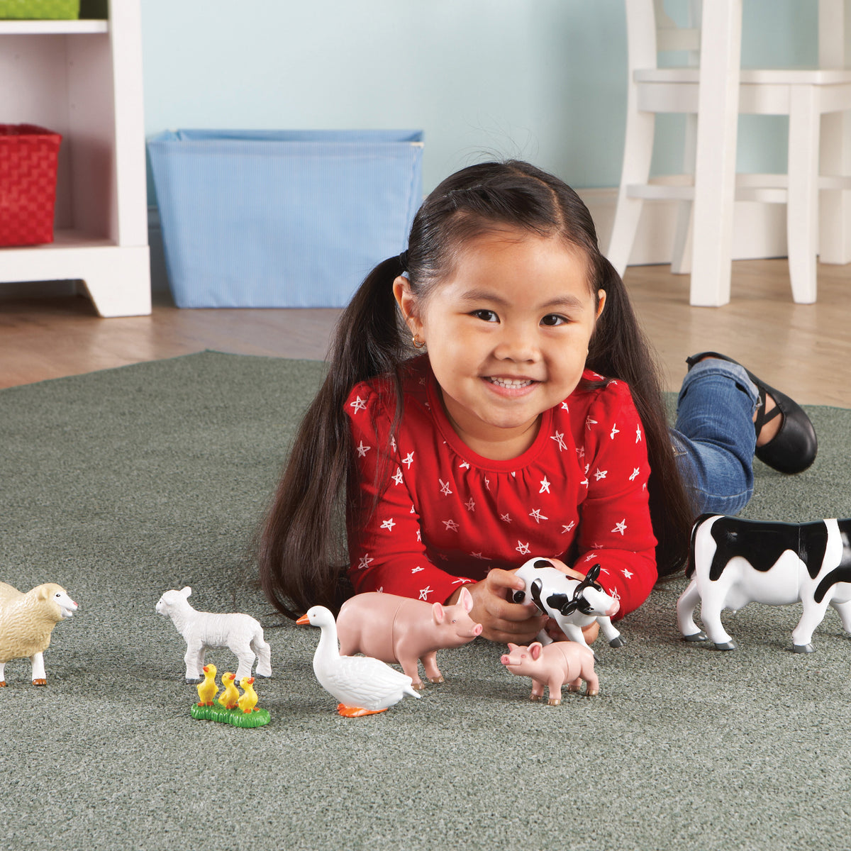Learning Resources Jumbo Farm Animals: Mommas And Babies Set – Toys