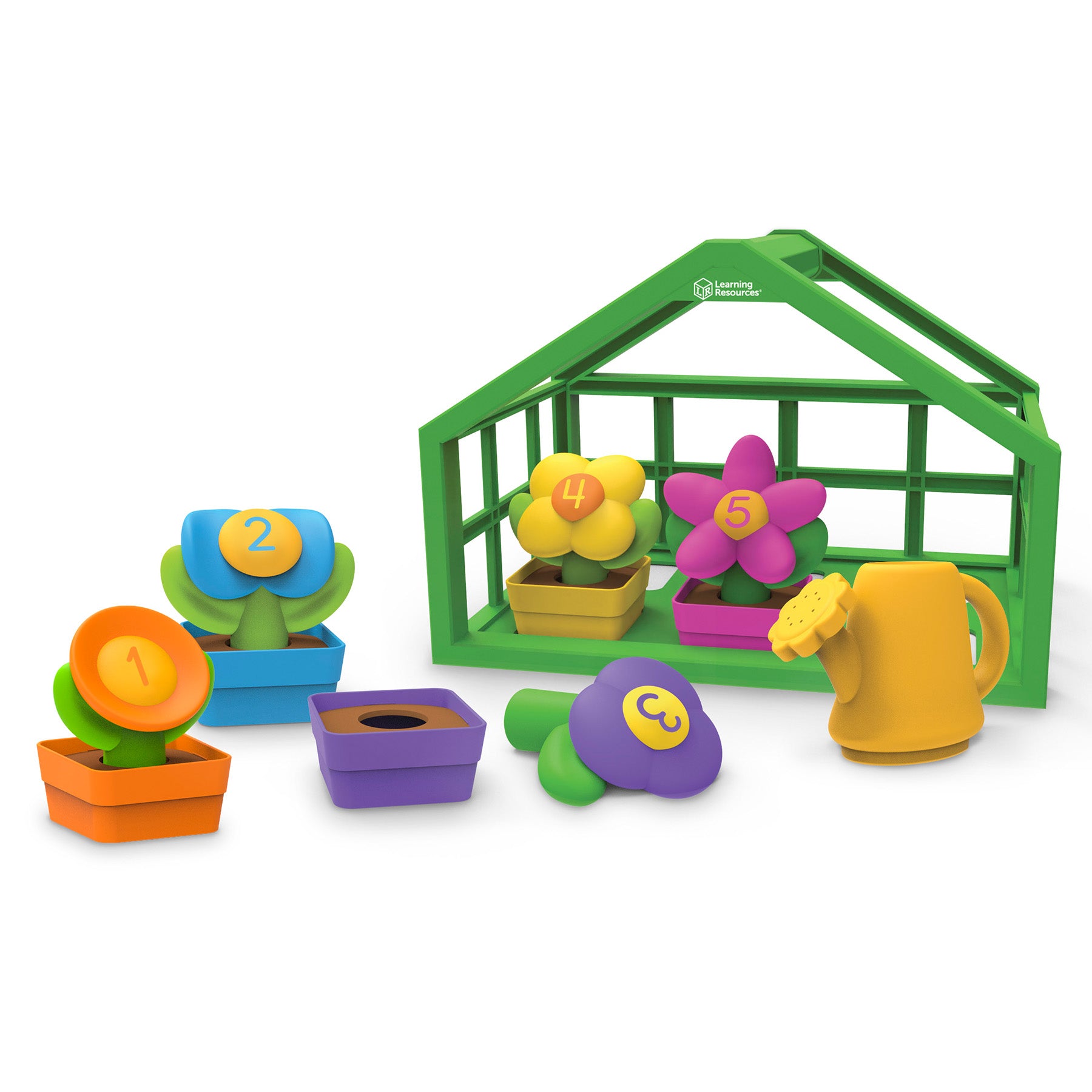 Learning Resources Growing Greenhouse Playset - Number & Color Learnin ...
