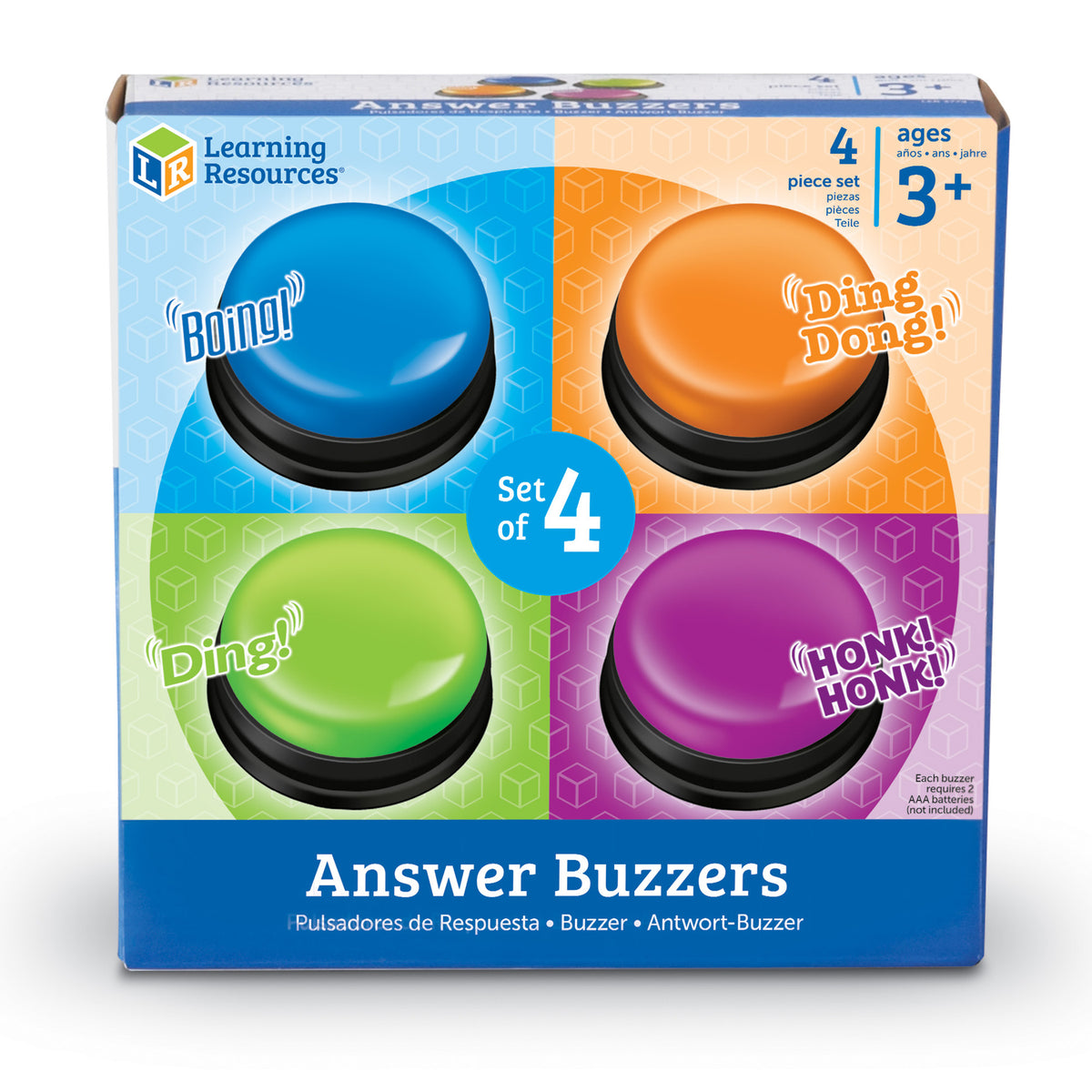 Answer Toy Learning Resources Answer Buzzers - Interactive Game Show Set of 4 ...