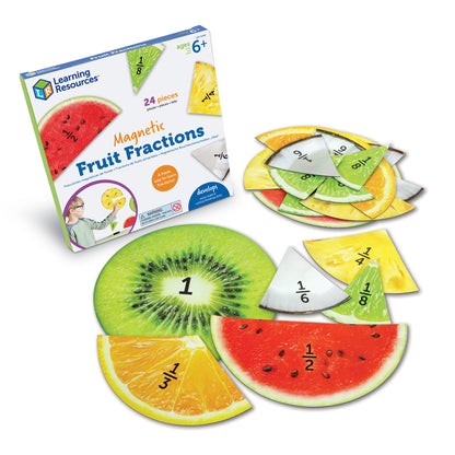 Learning Resources Magnetic Fruit Fractions - Educational Math Toy