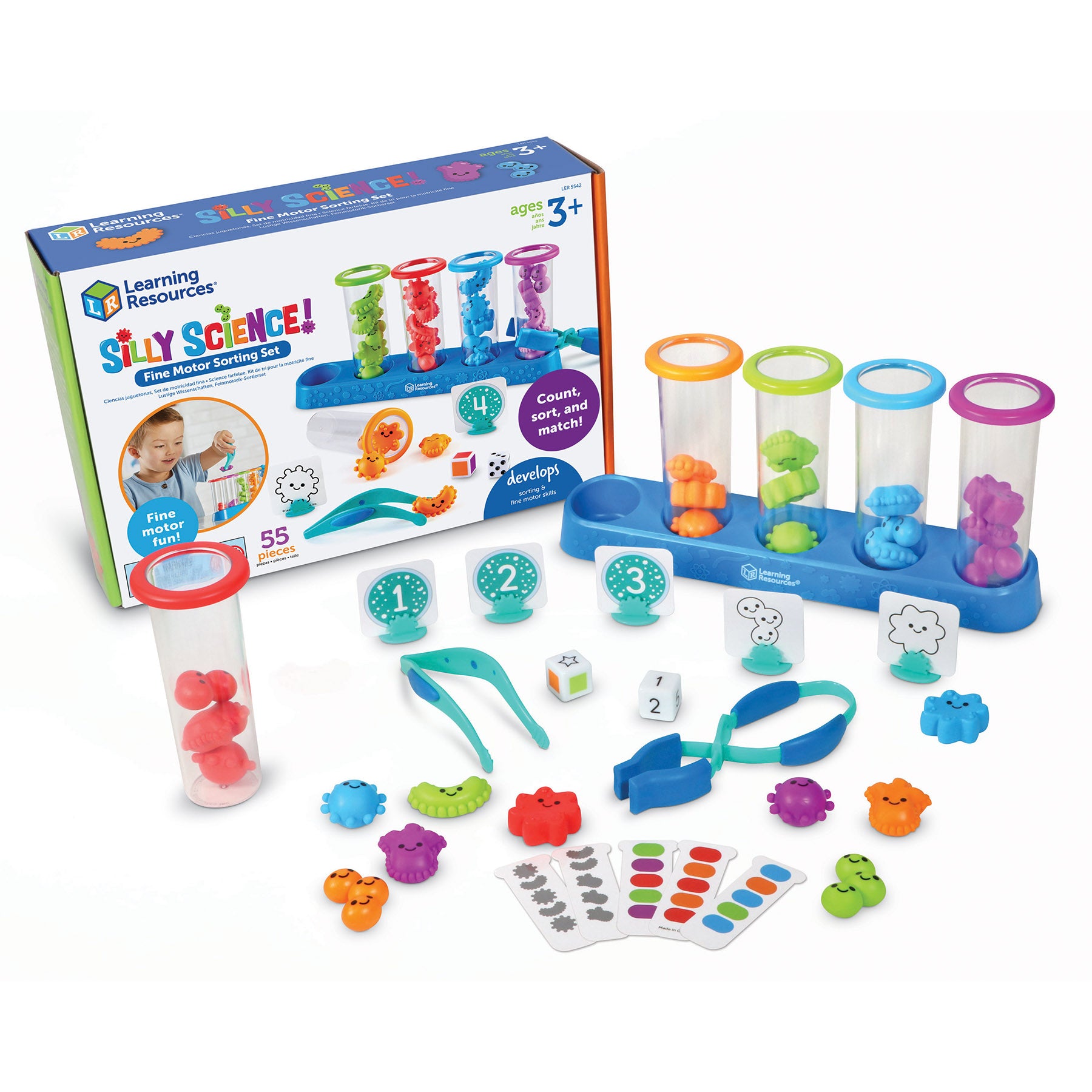 Learning Resources Silly Science - Colorful Germ Sorting Set โ Toys