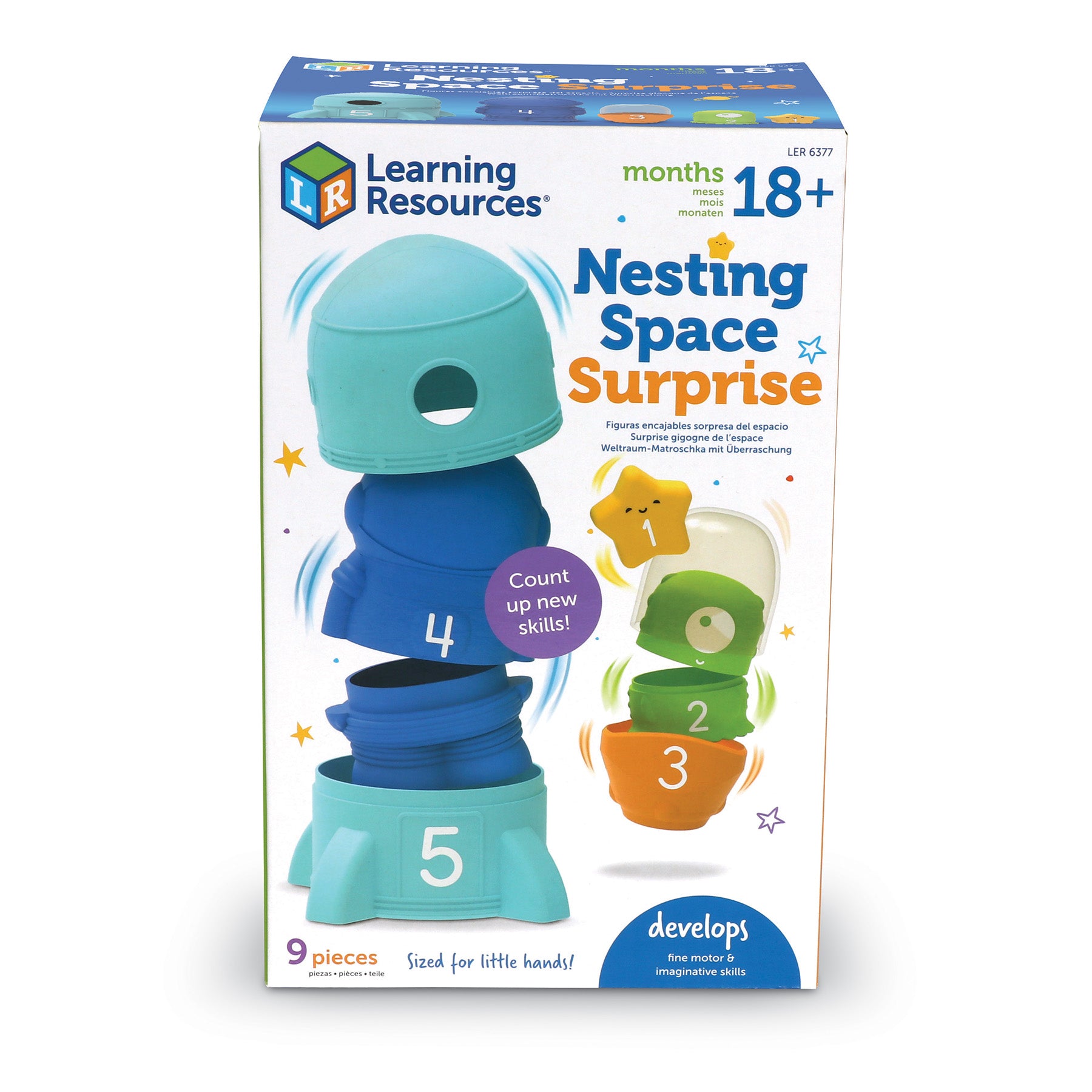 Learning Rocketship Learning Resources Cosmic Explorer Nesting Rocket Ship - Space Adventu ...