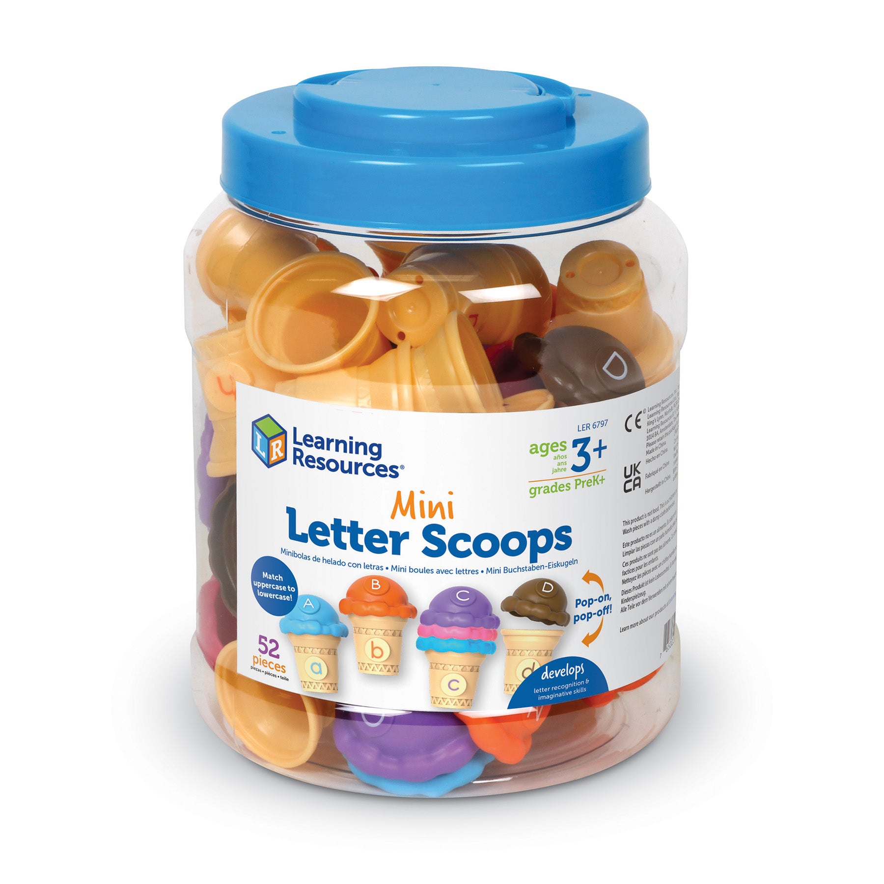 Learning Resources Mini Letter Scoops, Juguetes de Aprendizaje Preescolar, Juguetes de Learning Resources Mini Letter Scoops, Juguetes de Aprendizaje Preescolar, Juguetes de