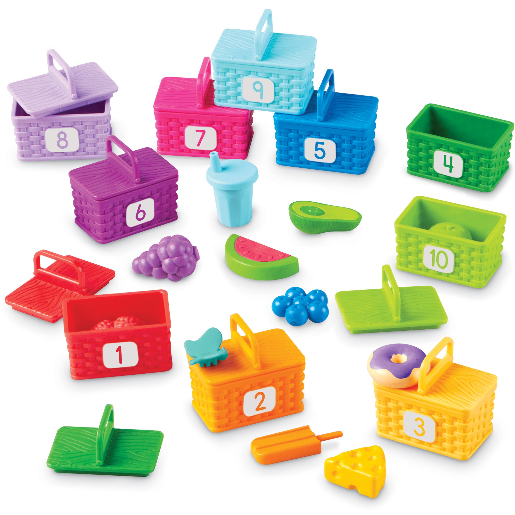 Number Baskets For Grade R Learning Resources Sorting Picnic Baskets - Colorful Counting Fun ...