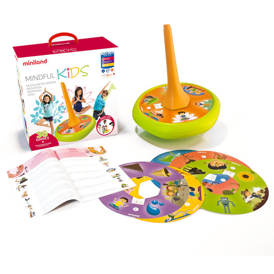 Miniland Mindful Kids - Giant Mindfulness Spinning Top - Multitheme