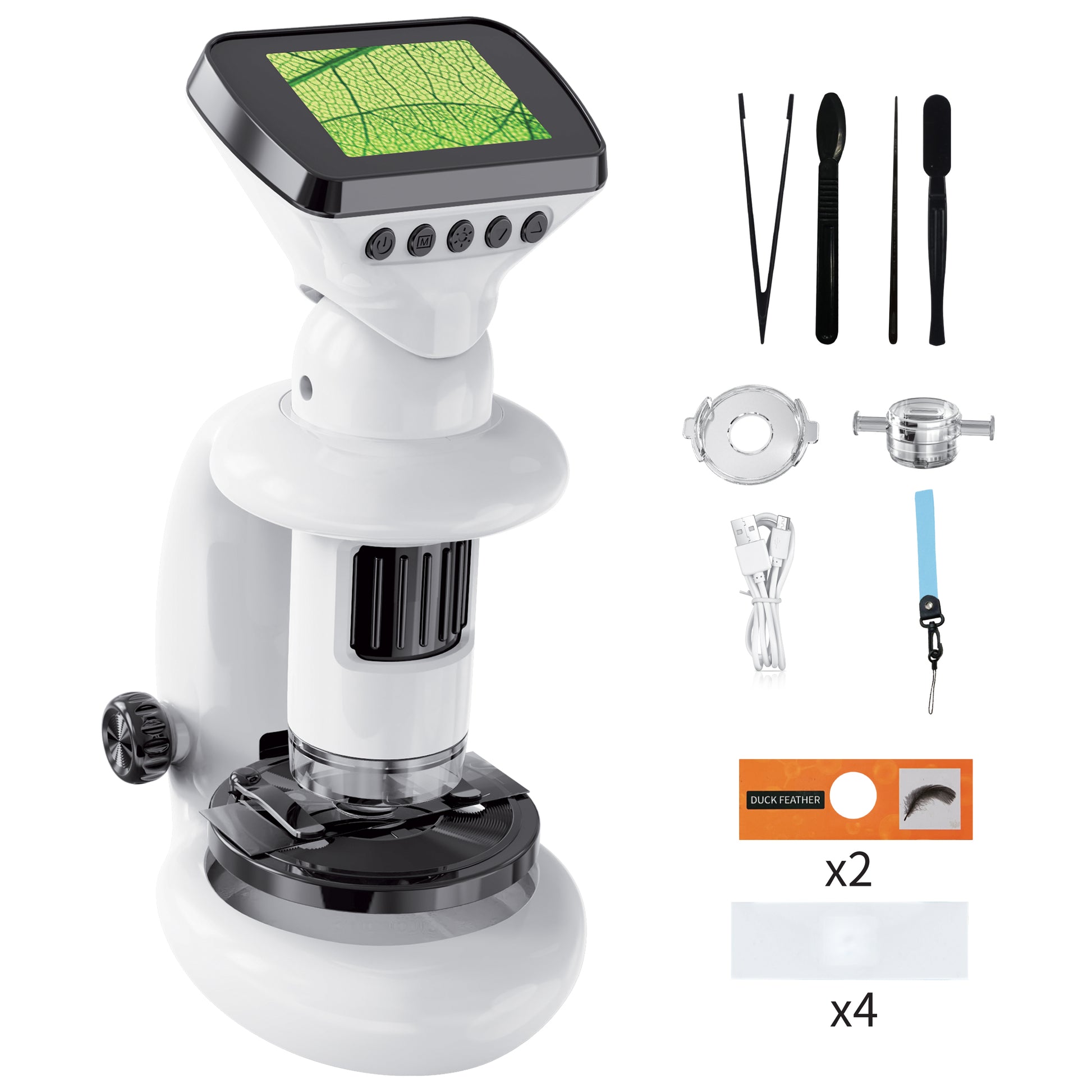 Contixo MS2 WiFi Digital Microscope with LCD screen, 1000X magnification, includes accessories