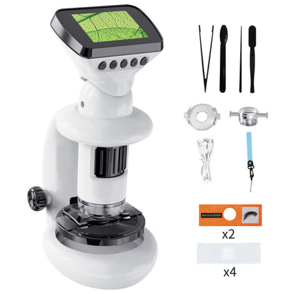 Contixo MS2 WiFi Digital Microscope with LCD screen, 1000X magnification, includes accessories