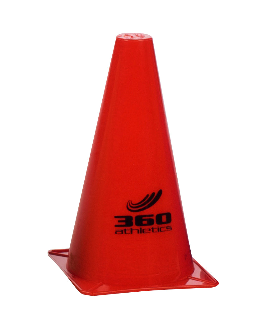 360 Athletics Dynamic 9" Red Pylon Cone for Training