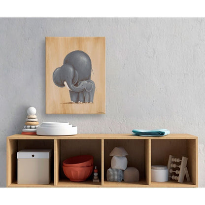 Sarah Lowe Oopsy Daisys Safari Kisses 10x14 Stretched Canvas Wall Art